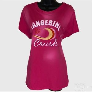 Old Navy Bright Pink Distressed T-shirt